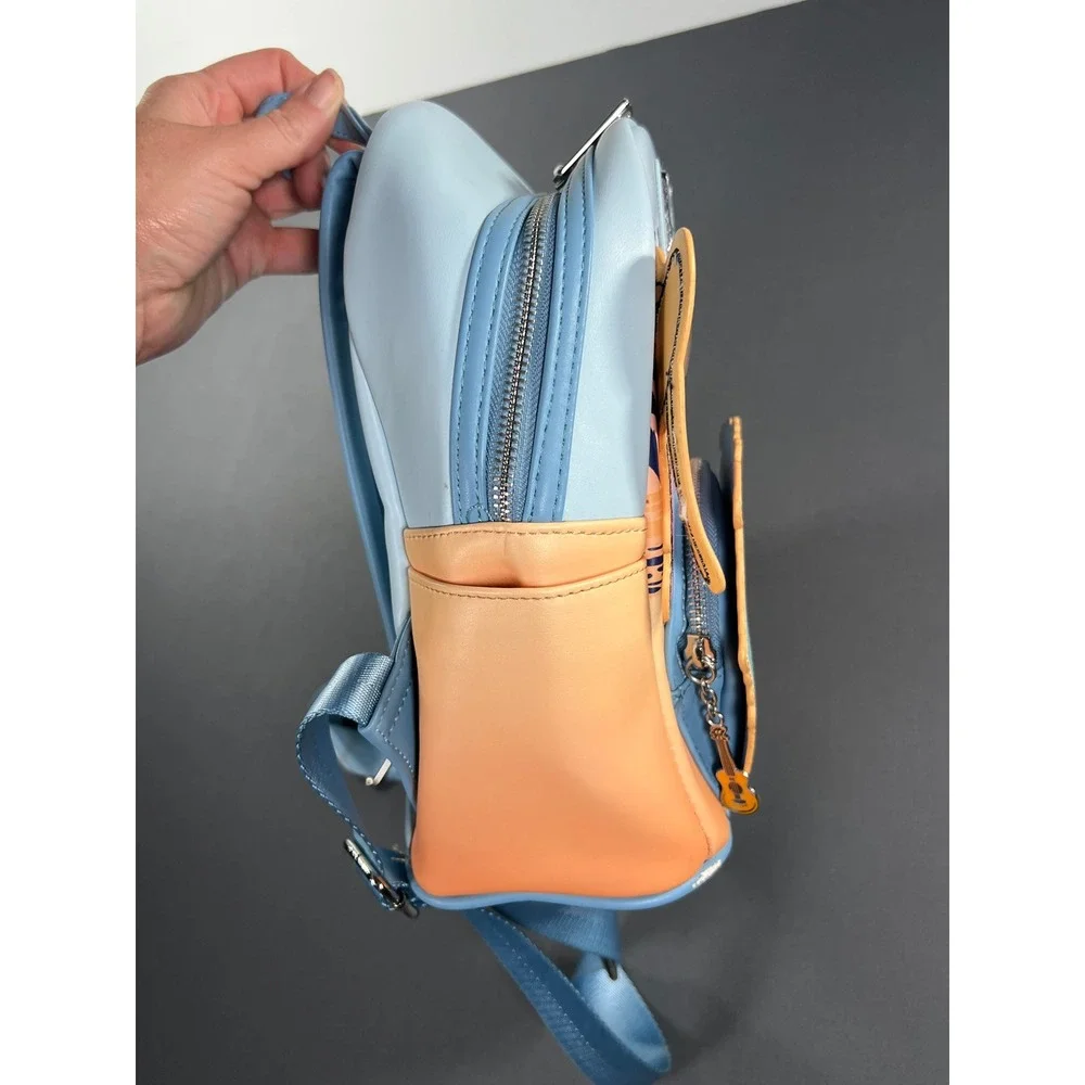 Loungefly Disney Lilo & Stitch Angel Shave‎ Ice Mini Backpack Blue Orange Sunset